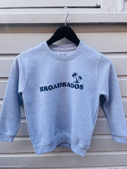 Lisa Illustrations Kids Broadbados Sweatshirt in Grey