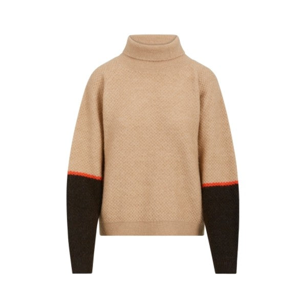 ANNA DIAMOND ROLLNECK - Camel