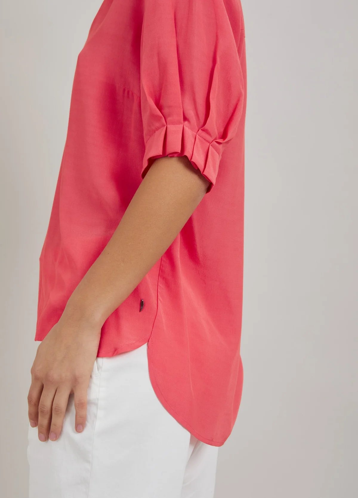 SHORT SLEEVE SHIRT - INTENSE PINK