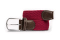 Woven Belt - Burgundy