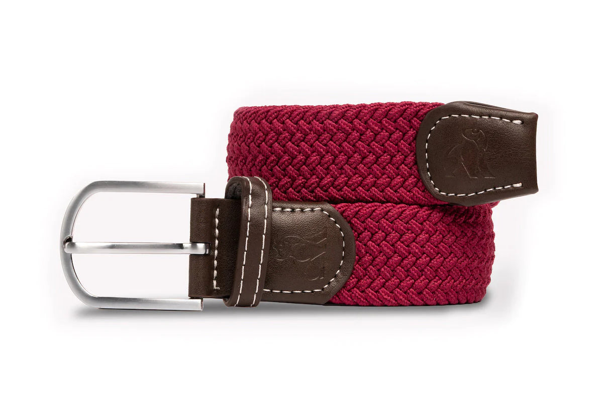 Woven Belt - Burgundy