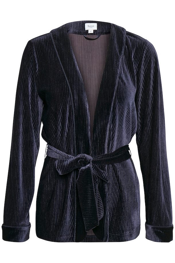 Navy Velvet Blazer