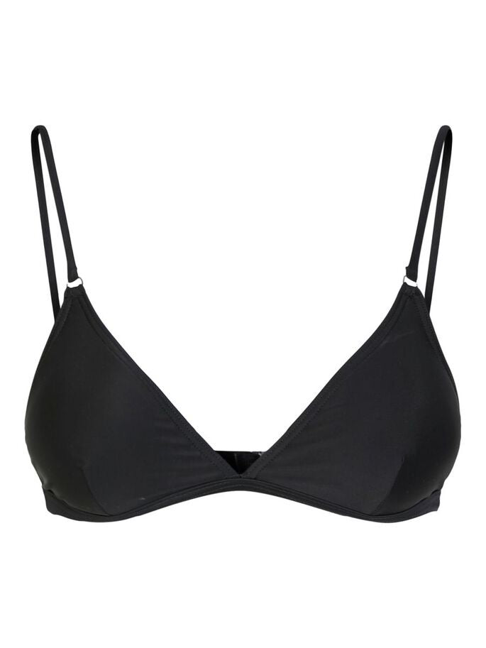 PCNAOMI TRIANGLE BIKINI TOP - Black