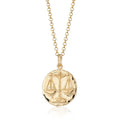 Libra Zodiac Necklace - Gold