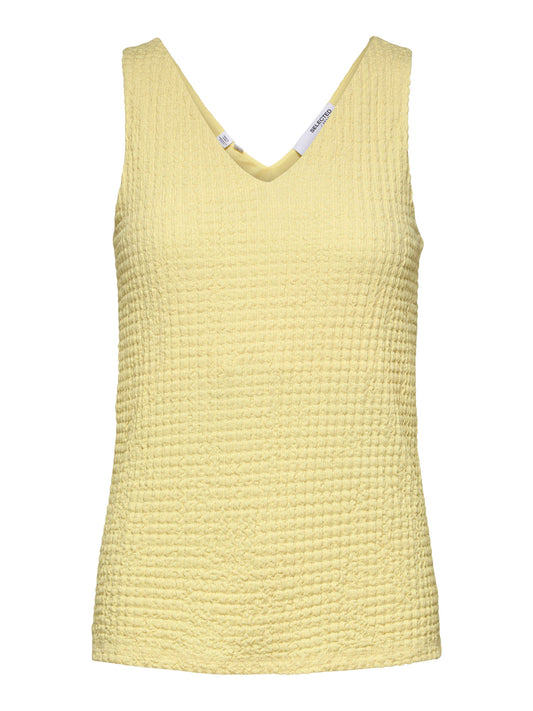 SLFTHEA STRAP TOP - Lemon Meringue