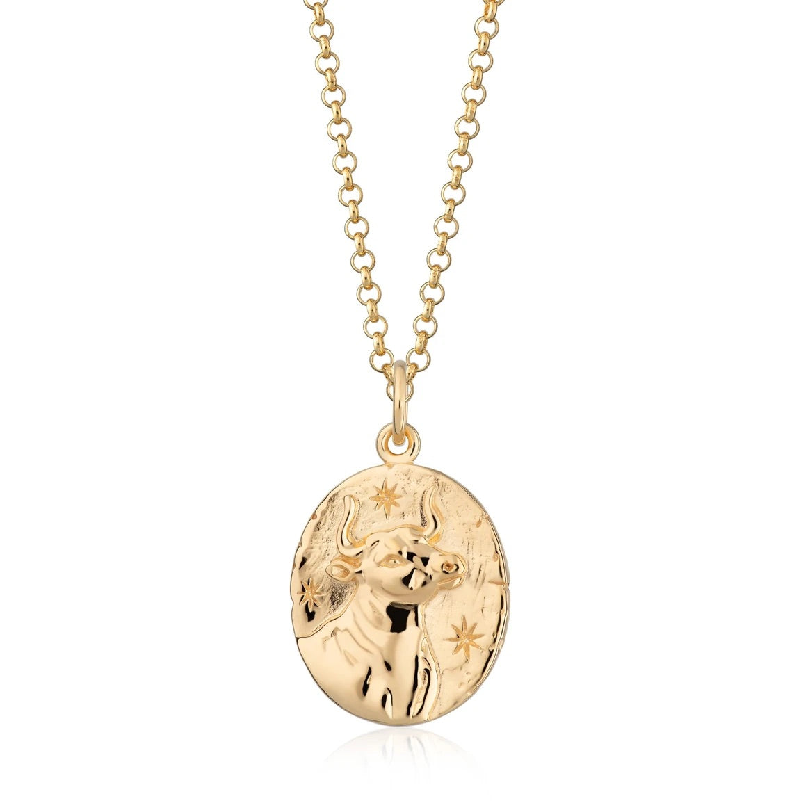 Taurus Zodiac Necklace- Gold
