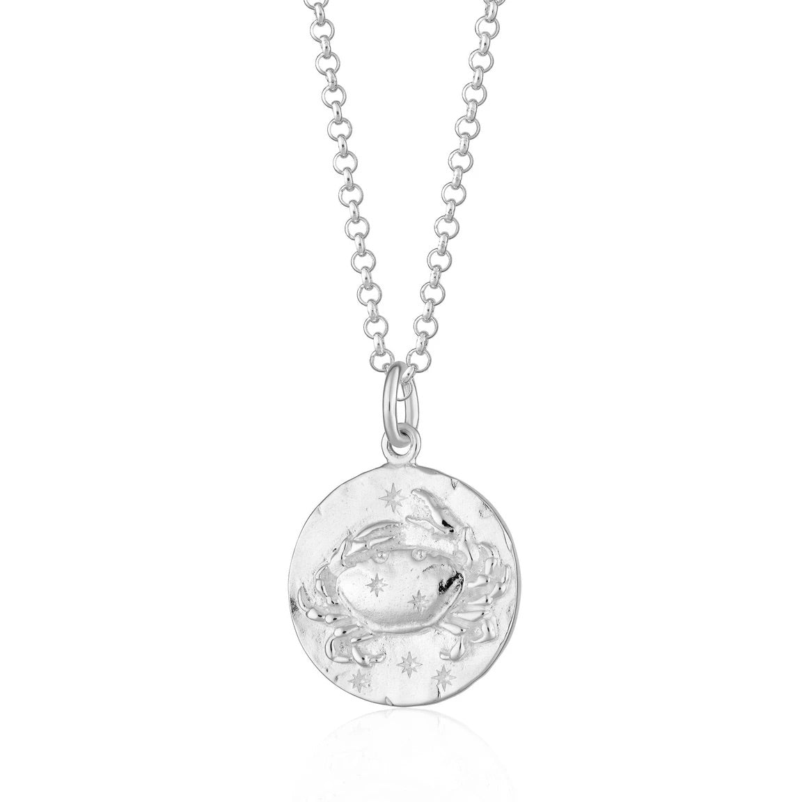 Cancer Zodiac Necklace - Silver