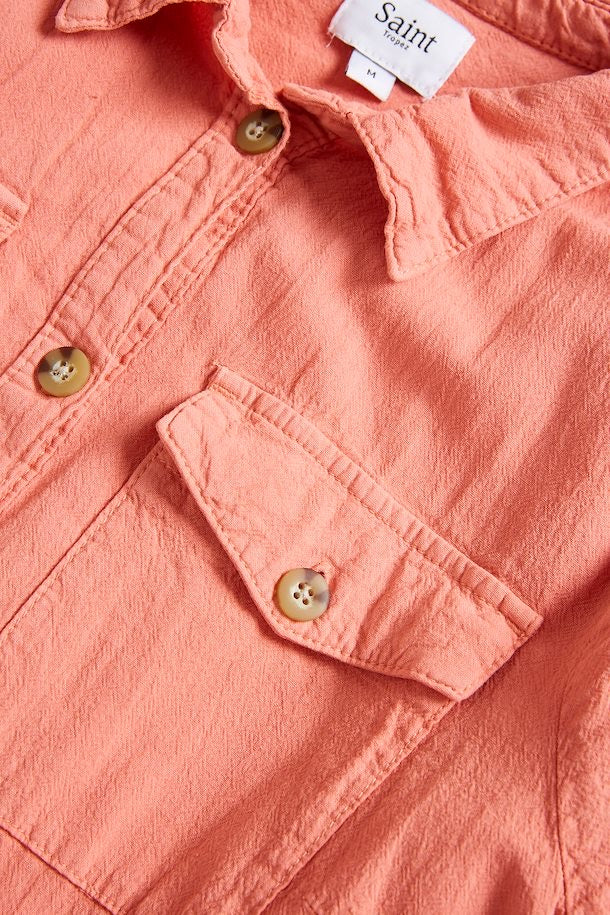 Terra cotta linen dress