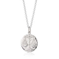 Libra Zodiac Necklace - Silver