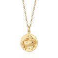 Cancer Zodiac Necklace - Gold