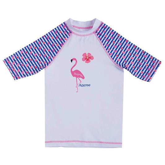 Slipfree Children's Rash Vest - Flamingos