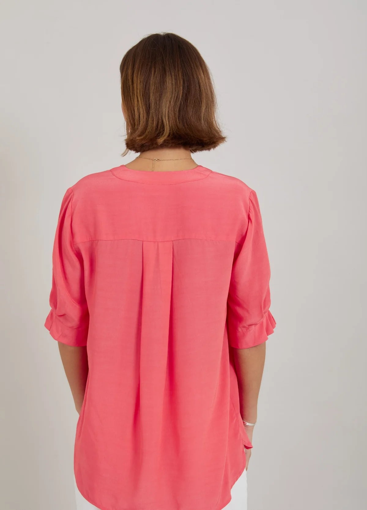 SHORT SLEEVE SHIRT - INTENSE PINK