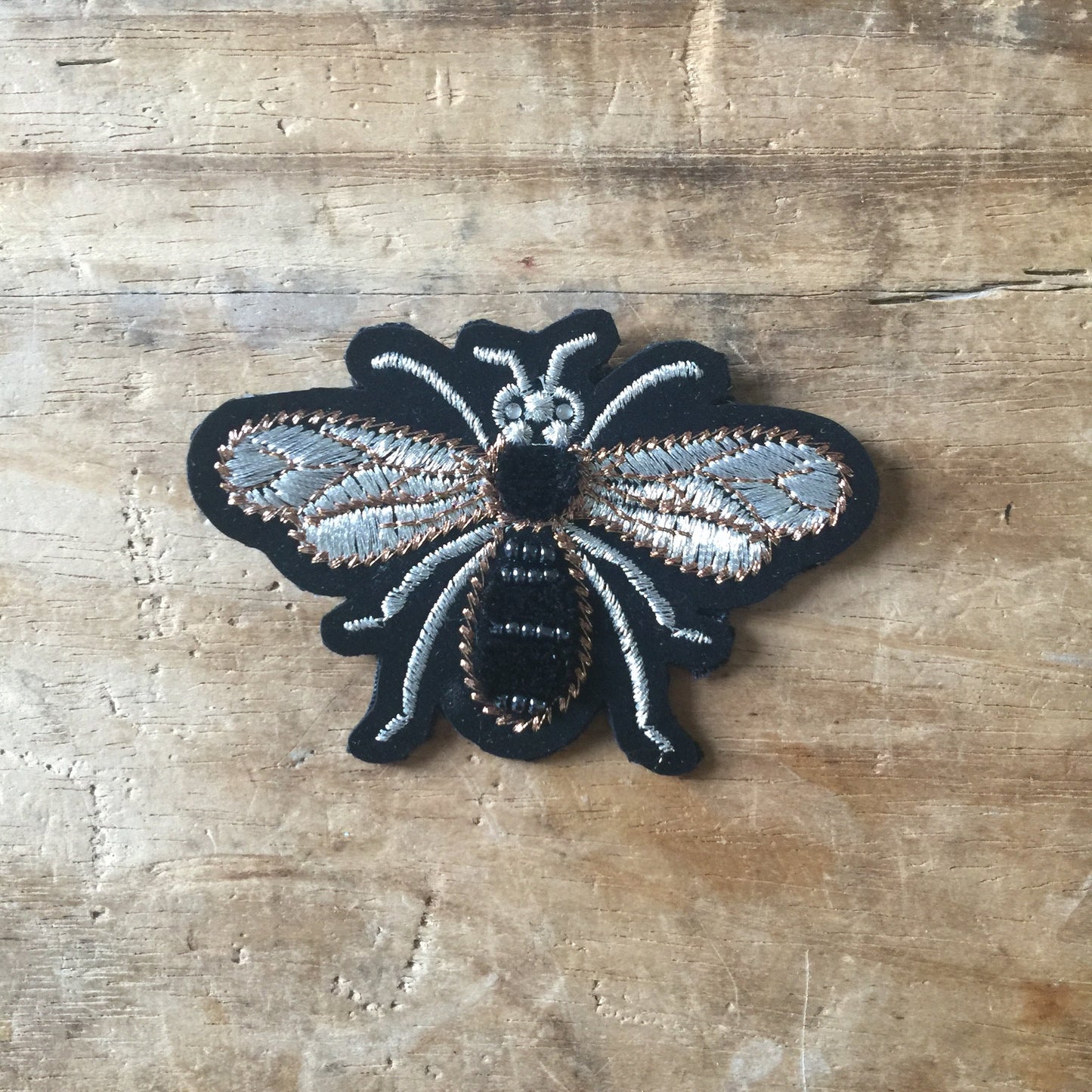 embroidered insect pin