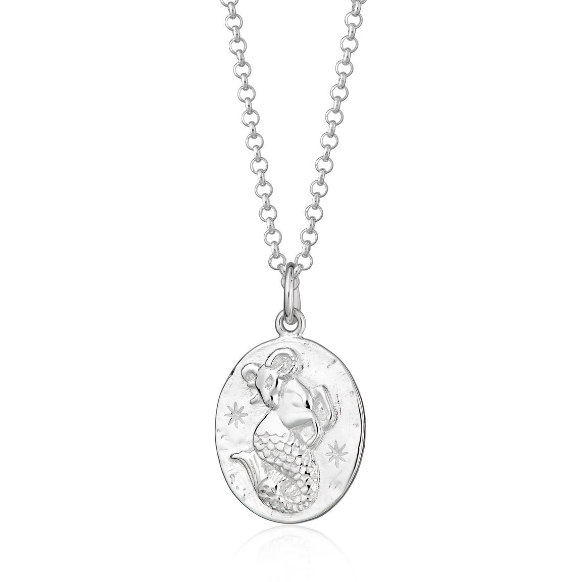 Capricorn Zodiac Necklace - Silver