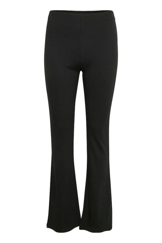 Black flared trousers
