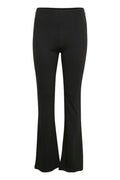 Black flared trousers