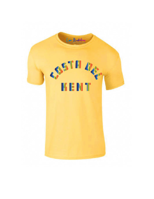 ‘Costa Del Kent’ - Kids Unisex T-Shirt - Yellow