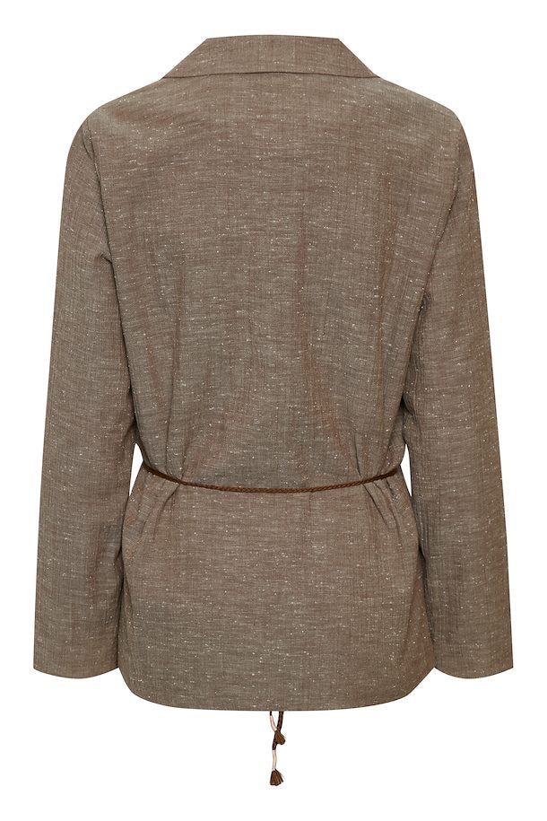 Brown speckled blazer