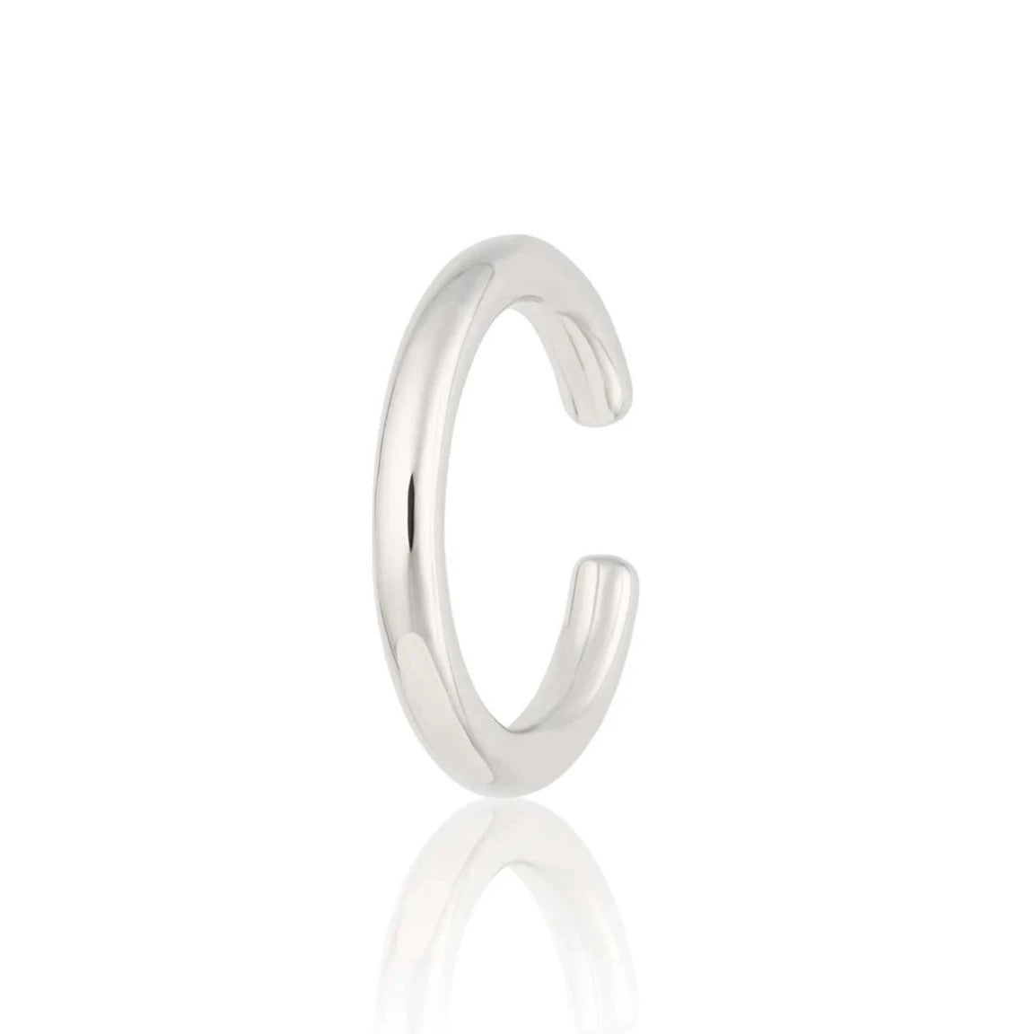 Slim Plain Ear Cuff - Sterling Silver