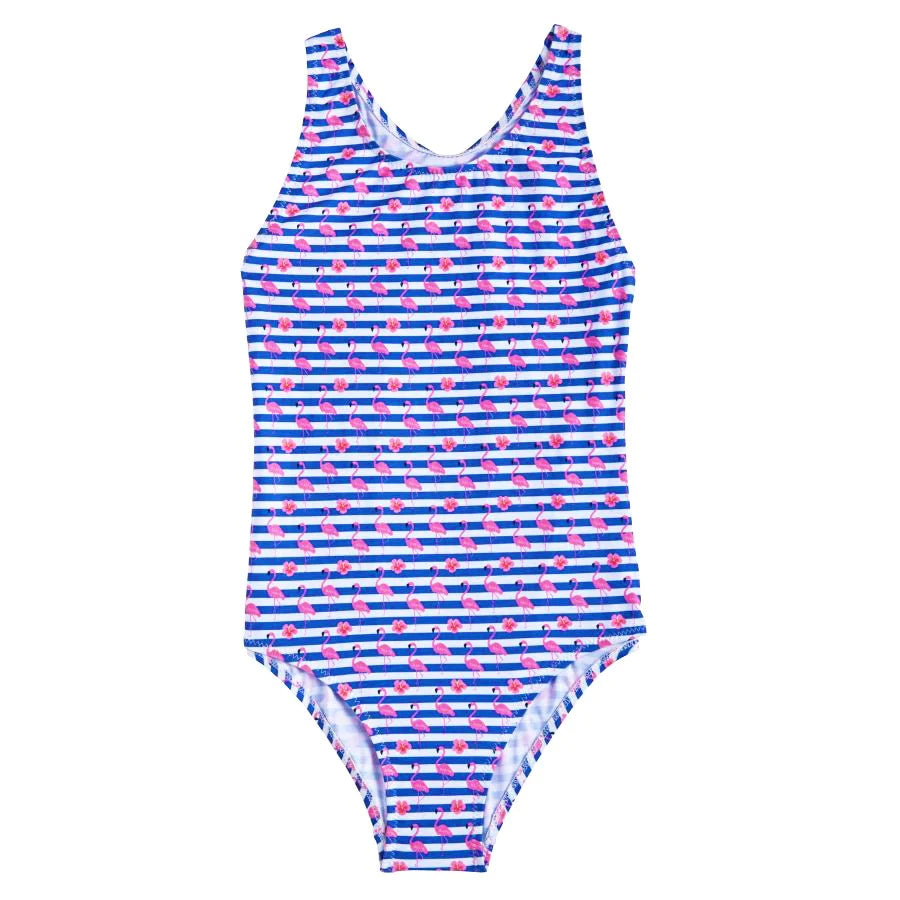 Slipfree Childrens Swimsuit - Flamingos