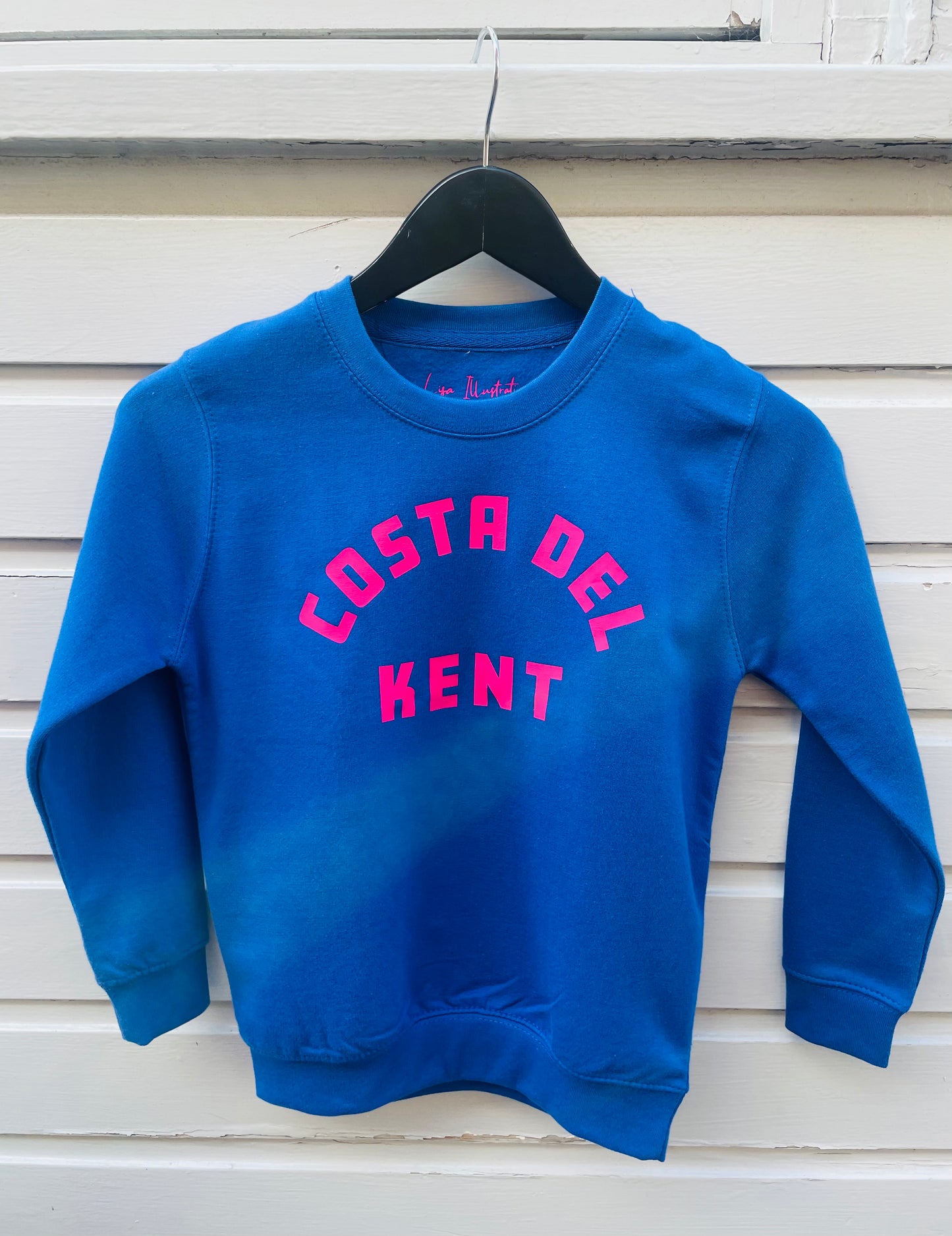 Lisa Illustrations Kids Costa Del Kent Sweatshirt in Blue