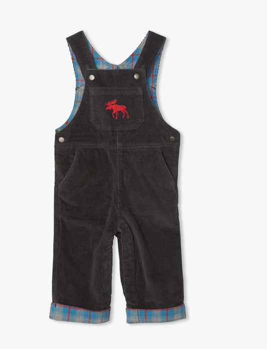Stretch cord baby overalls