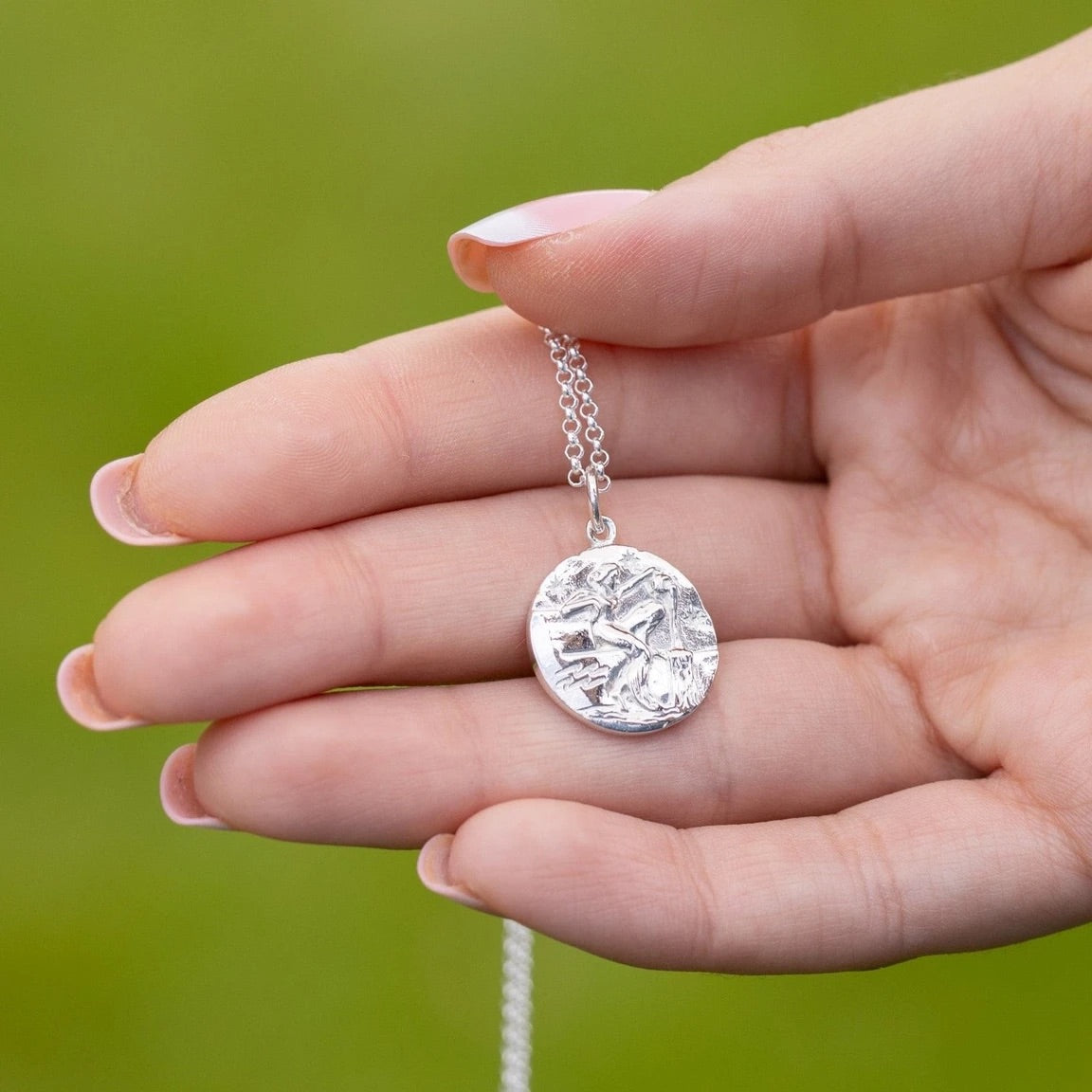 Aquarius Zodiac Necklace - Silver