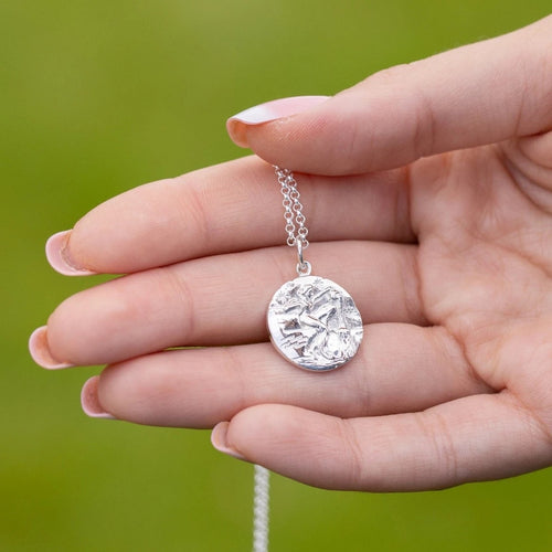 Aquarius Zodiac Necklace - Silver