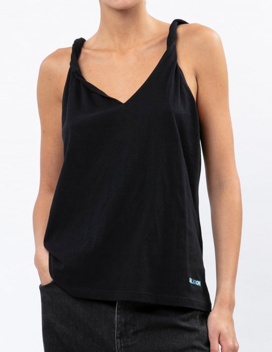Vest with Twisted Straps - Black