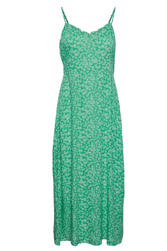 PCNYA SLIP ANKLE DRESS - IRISH GREEN/FLOWER