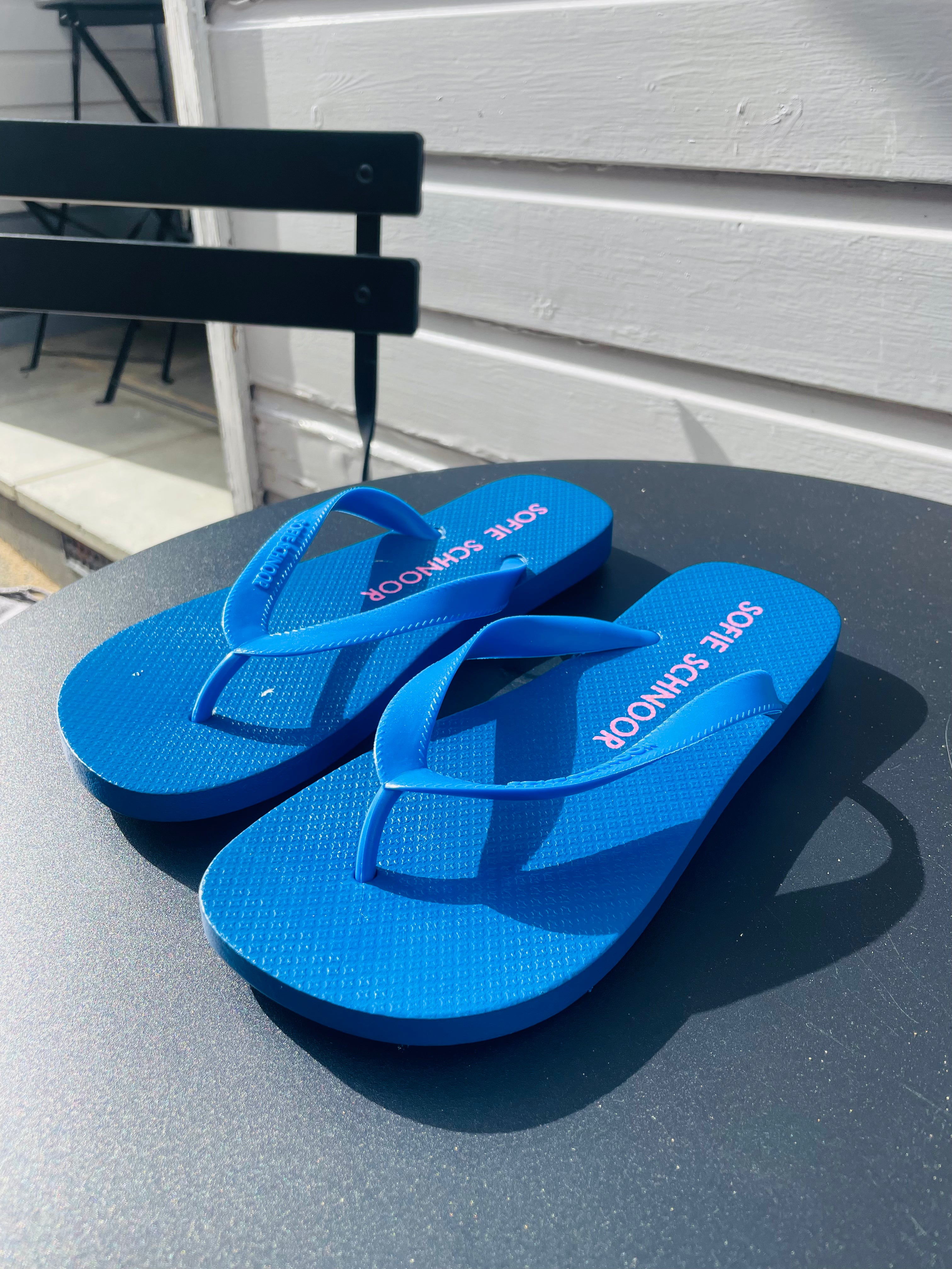 Blue Flip Flops