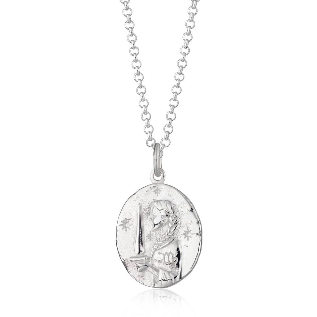 Virgo Zodiac Necklace - Silver