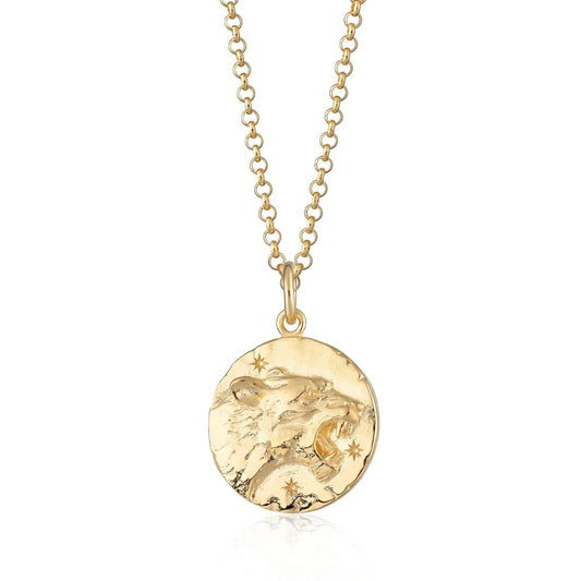 Leo Zodiac Necklace - Gold