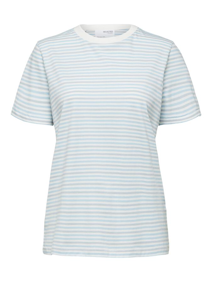 Striped T-Shirt - White / Blue