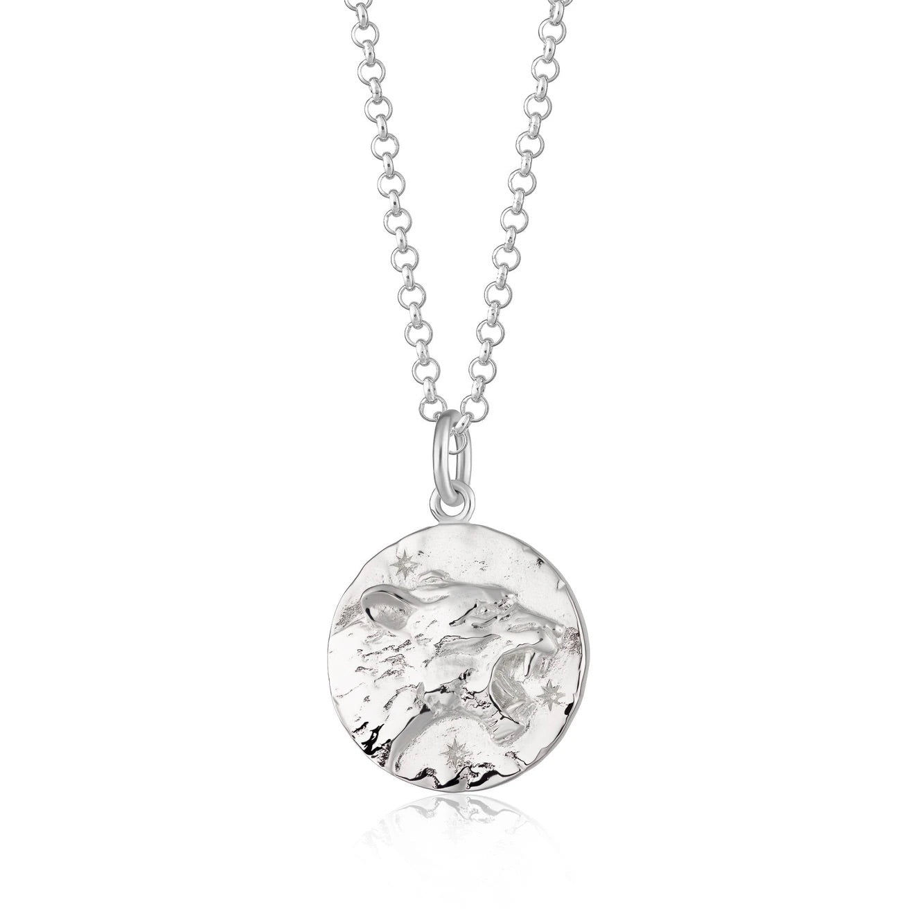 Leo Zodiac Necklace - Silver