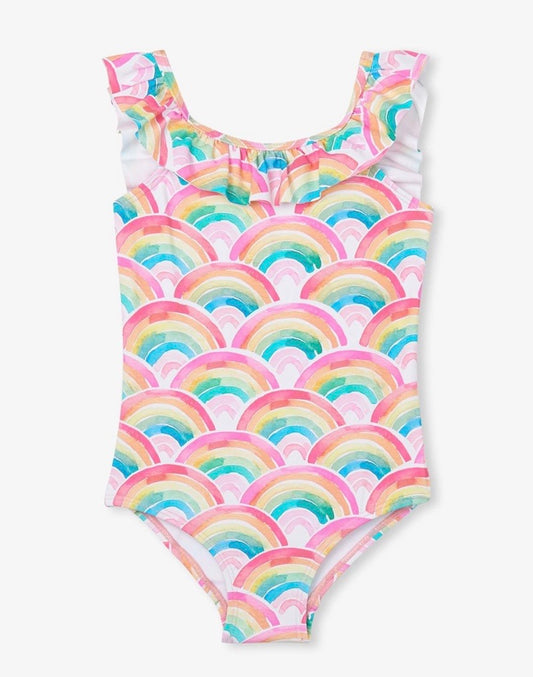 Hatley over the rainbow ruffle sleeve swimsuit