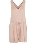 PCNEORA V-NECK PLAYSUIT - Fawn