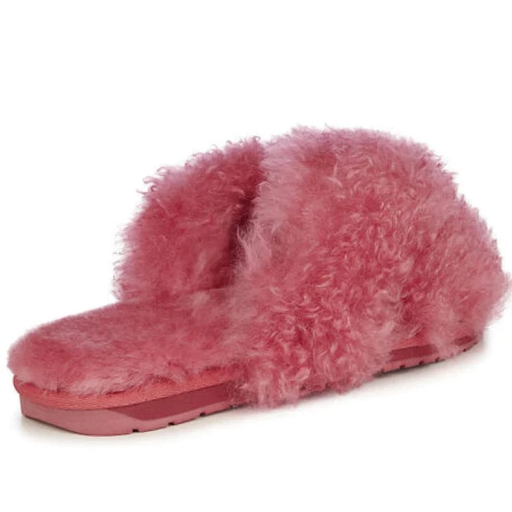 Mayberry Curly Slippers - Mineral Red