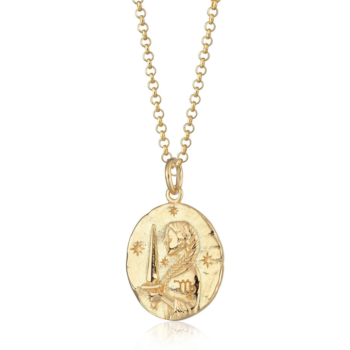 Virgo Zodiac Necklace - Gold