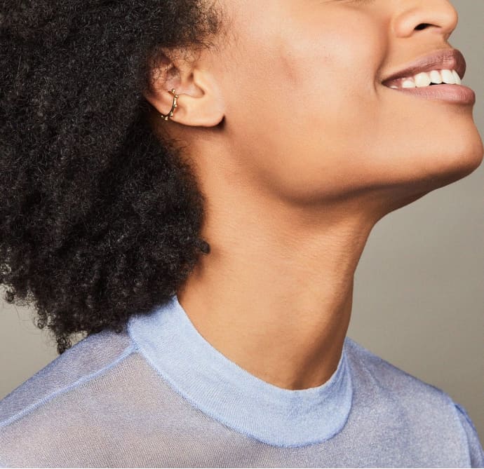 Punk Ear Cuff - Gold