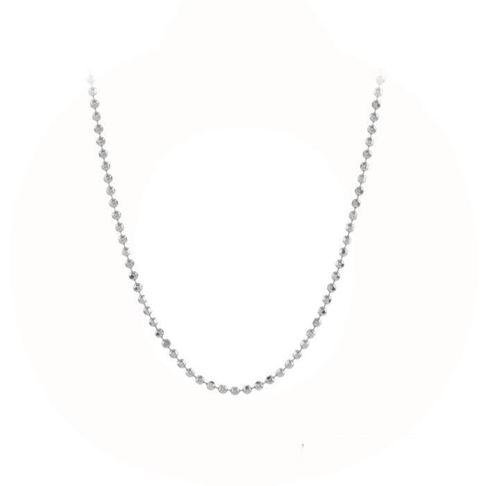 silver facet plain necklace - pernille corydon