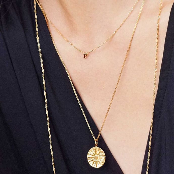 Note Necklace - Gold