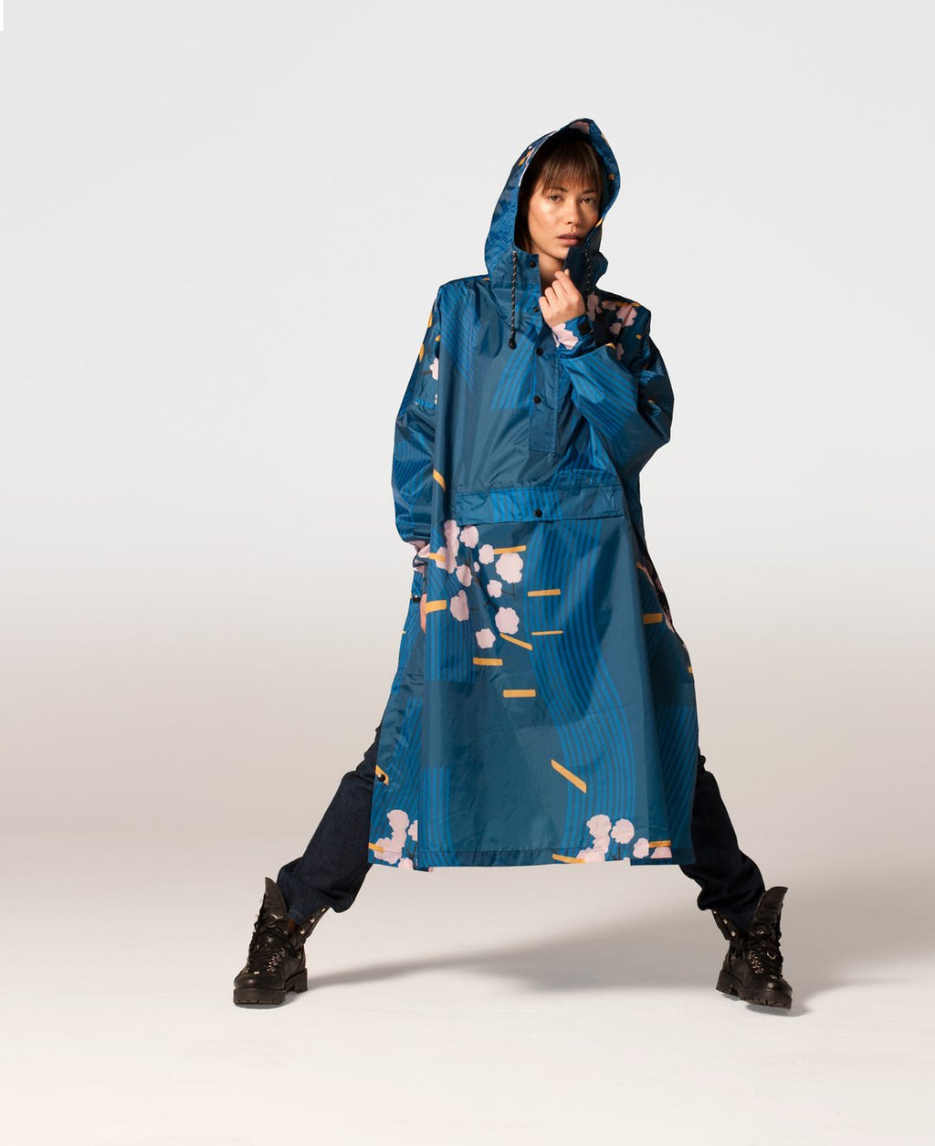 Rainkiss Japanese Blossom Adult Poncho