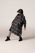 Black Polka Adult Poncho