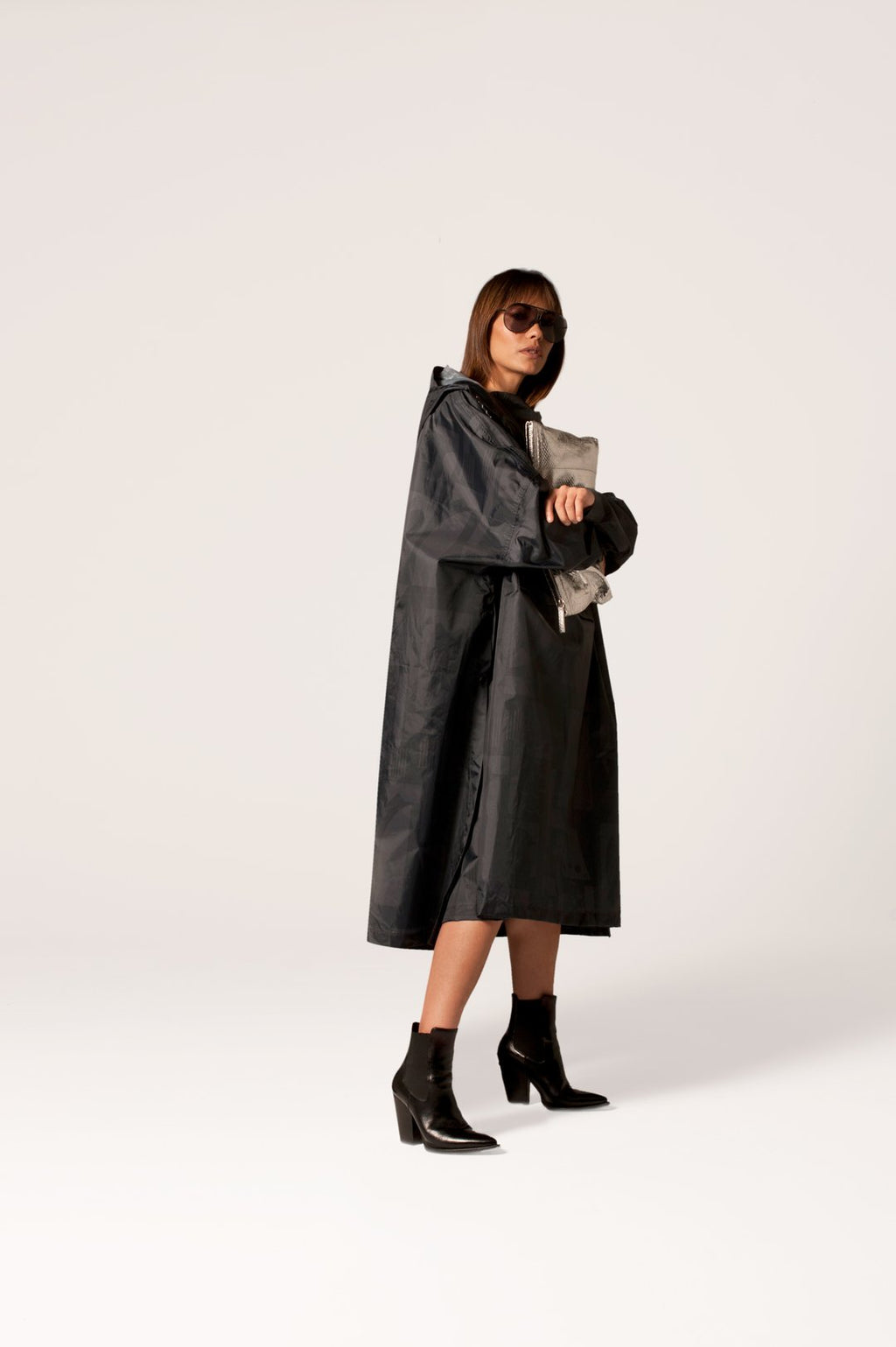 Back to Black Camo Adult Poncho