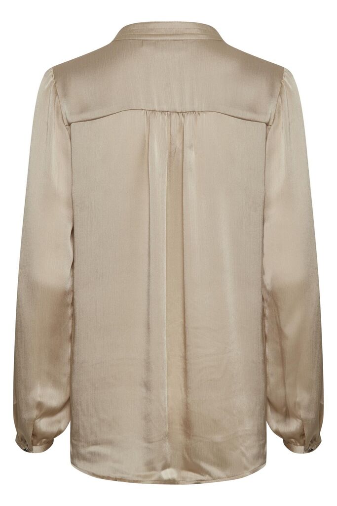 Long Sleeve Blouse - Beige