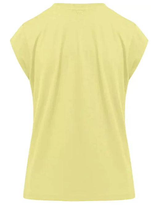 T-shirt With Pleats - Warm Lemon